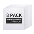 PYD Life 8 Pack Sublimation Acrylic Blanks Sheets Bulk 12" 1/6" Thick 4 mm | by PYDLife