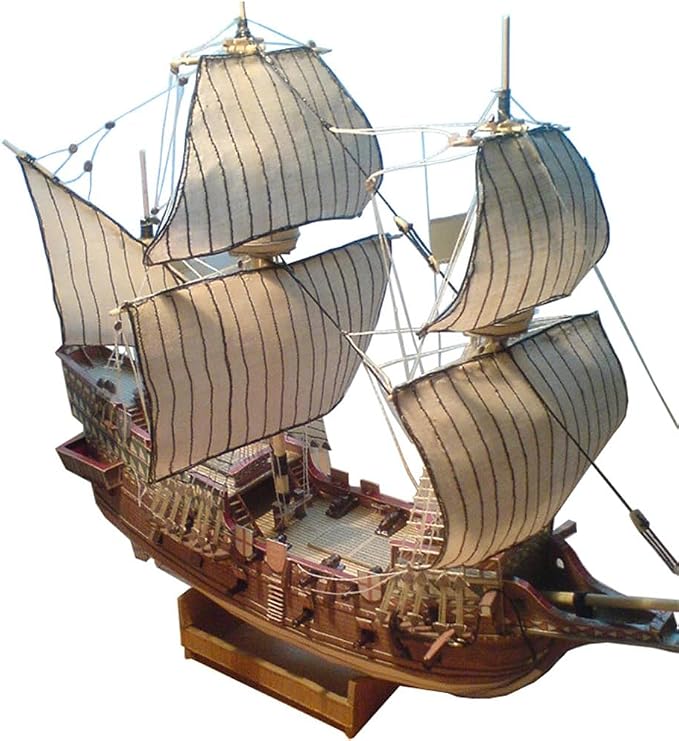 CHICHIYANG Ship Model Building Kits Galeon Golden Hind Sailboat Model Ship by CHICHIYANG
