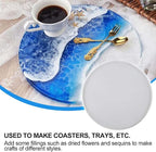 Round Silicone Molds, Shiny Silicone Tray Board Table Clock Mold - Image 3