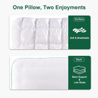 YOUR MOON Fluffy Support Bed Pillow Queen Size, Super Soft Premium - Image 5