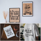 16 Pcs Inspirational Word Stencils, Quote & Phrase Sayings Templates, Craft - Image 6