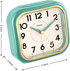 Tinload 4.3" Vintage Retro Analog Alarm Clock, Super Silent Non Ticking Clock - Image 4