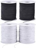 LUSTEMBER Stretchy String for Bracelets, 4 Rolls 1 mm Sturdy Elastic String by LUSTEMBER