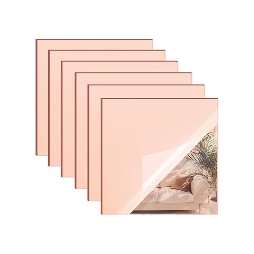 Rose Gold Mirror Acrylic Sheet by SAKRNIC