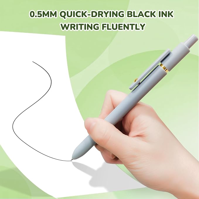 UIXJODO Gel Pens, 0.5mm Fine Point Smooth Writing Pens, High-End Series - Image 3