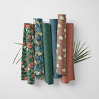 Floral Patchwork Fabric Panel 100x155 cm – 100% Cotton Satin, 6 Coordinated - Image 3