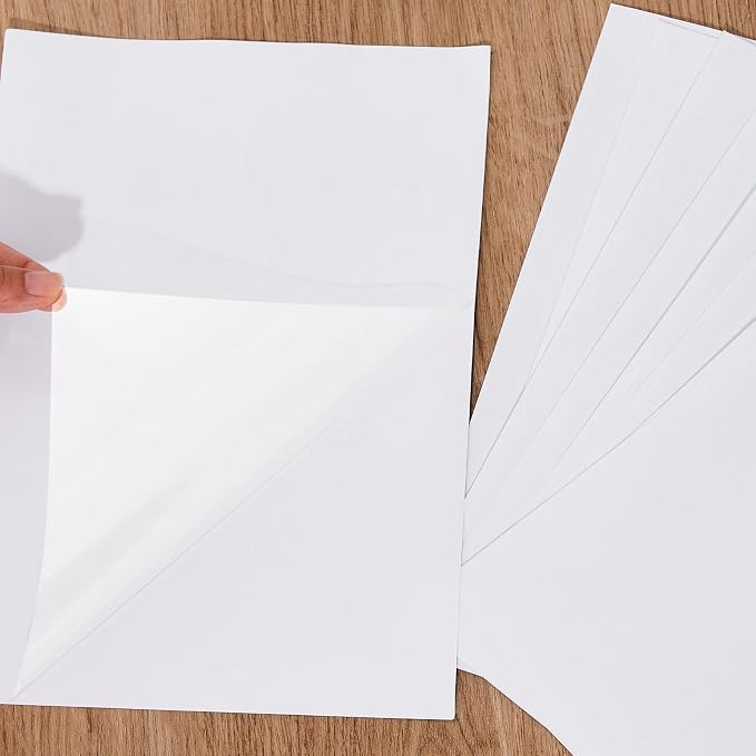 Clabby 36 Sheets Holographic Sticker Paper A4 Vinyl Holographic Laminate Sheets - Image 4