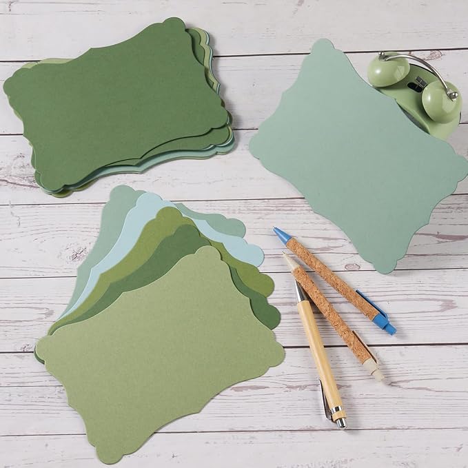 50 Pack Blank Kraft Greeting Cards, 5 Colors, 5x7IN | Thick Cardstock Paper - Image 3