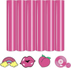 Tintnut Hot Pink Heat Transfer Vinyl, 6 Sheets 12×10in Iron on Vinyl | Bright by Tintnut