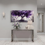 ZESTRILIA Dreamy Purple Butterflies Tree Canvas Wall Art, Enchanted Mystical - Image 7