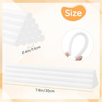 White Hot Glue Sticks, 72 Pack 0.43" Dia x 8" Long White Glue Sticks Standard - Image 4