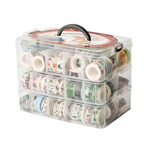 Washi Tape Box Organizer Storage, Divider Closet Container, - Image 7
