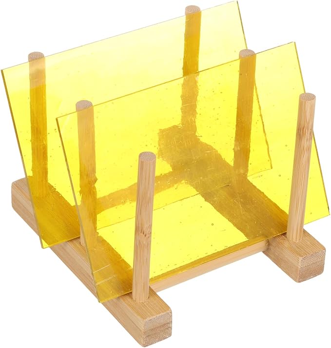 PATIKIL 4 x 6 Inch Transparent Stained Glass Sheets, 2 Sheets Mosaic Glass by PATIKIL