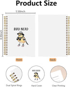 Funny Bird Nerd Spiral Notebooks, Cute Birds Watching Journal, Birds Lovers - Image 2