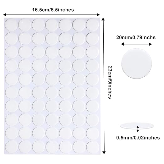 JANYUN 280Pcs Sticky Dot Stickers Clear Putty Sticky Tack - Image 2
