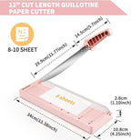 MAKEASY Paper Cutter 12 Inch, Guillotine Paper Cutter - Image 4