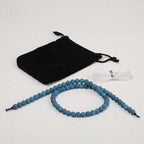 6mm Matte Blue Frosted Agate Bead, 15-Inch Matte Round Loose Stone Beads - Image 7