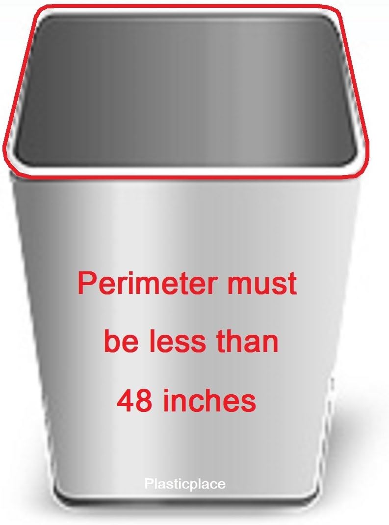 Plasticplace 12-16 Gallon Trash Bags, 1.0 Mil, Black Tall Garbage Can Liners, 24" x 31" (250 Case)