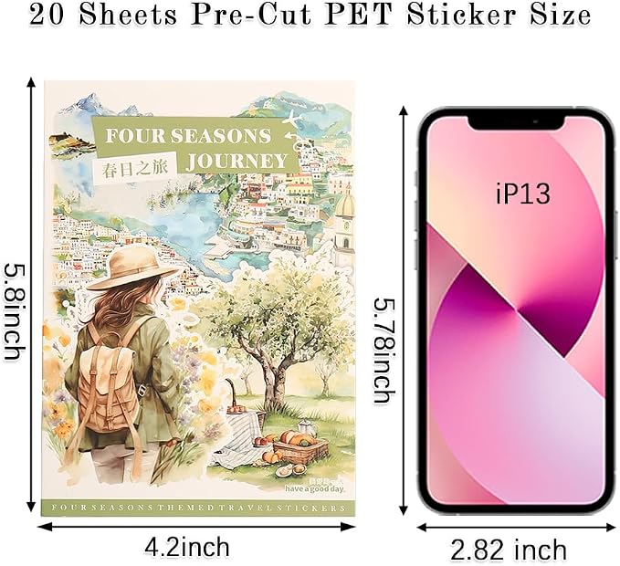 Spring Landscape Pre-Cut Journal Sticker Book - Image 6