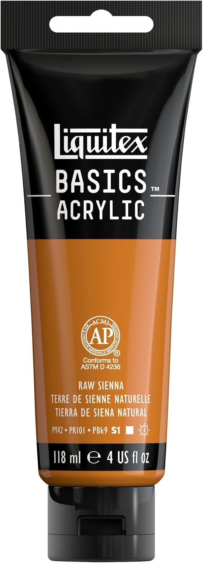 Liquitex BASICS Acrylic Paint, 118ml Tube, Raw Sienna by Liquitex