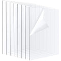PINGEUI 8 PCS 12 x 12 x 1/4 Inch Clear Acrylic Plexiglass Sheets, Durable by PINGEUI