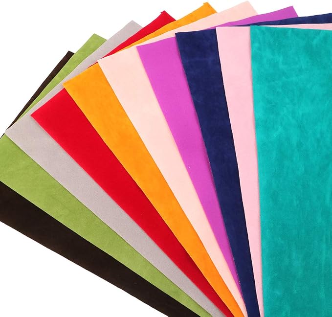 David accessories Double Sided Felt Velvet Soft Fabric 10 Pcs 7.7" x 12.9" - Image 3