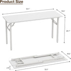 TEMI Long Computer Desk Folding Table - Image 3