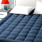 EASELAND Twin XL Mattress Pad Pillow Top Mattress Cover Quilted Fitted Mattress by EASELAND