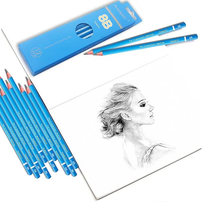 Sketch Pencils for Drawing 8B, Sketching & Doodling | Graphite Pencil for - Image 5