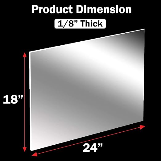 CALPALMY 1/8" Thick Clear Acrylic Sheets - Image 2