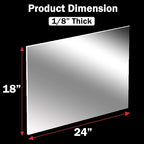 CALPALMY 1/8" Thick Clear Acrylic Sheets - Image 2