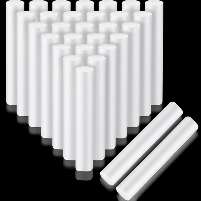 Fabbay 30 Pieces 6 Inch White Foam Cylinders by Fabbay