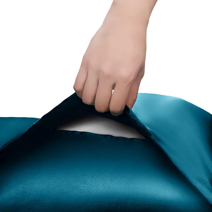Homiest Ruffle Satin Body Pillow Cover, Silky Satin Body Pillowcase - Image 6