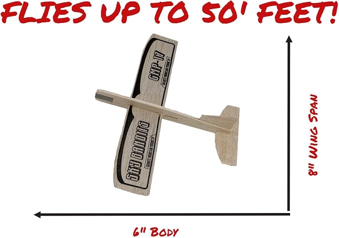 GRANITE MOUNTAIN PRODUCTS Balsa Wood and Styrofoam Airplane Toys Set | 6 Balsa - Image 5