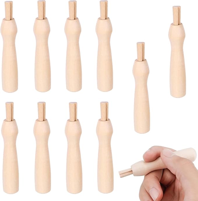 10 PCS Wooden Poking Felting Needle Pen Needle Felting Tools Punch Needle by Unknown