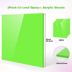 Adrattnay Light Green Acrylic Sheets 1/8" Thick, - Image 2