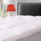 ELEMUSE Cal King Size Extra Thick Fusion Goose Down Feather Filled Mattress by ELEMUSE
