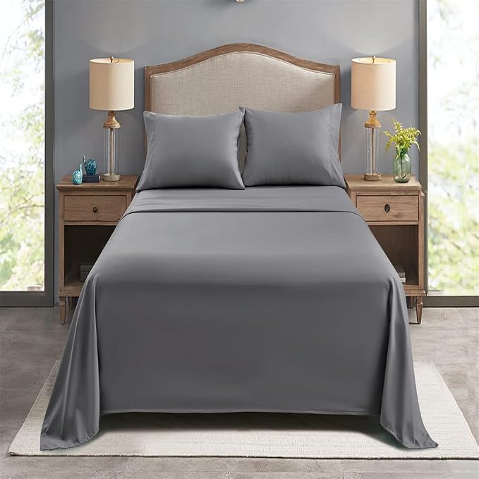 FreshCulture Queen Flat Sheets Only, Soft Microfiber Bedding Sheets - Image 7