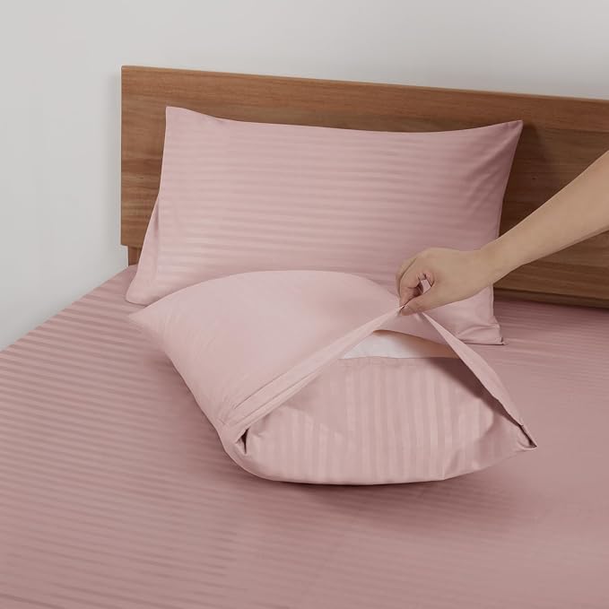 Mejoroom Striped Queen Size Sheet Set - Image 4