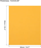 MECCANIXITY EVA Foam Sheets Golden Yellow 19.7 Inch x 35.4 Inch 1mm Thick - Image 2