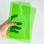 Transparent PVC Faux Leather Sheets, Glossy Waterproof Clear Vinyl Fabric - Image 5