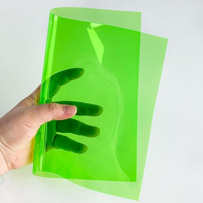 Transparent PVC Faux Leather Sheets, Glossy Waterproof Clear Vinyl Fabric - Image 5