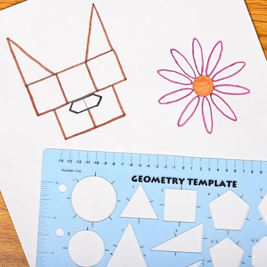 LEARNING ADVANTAGE Geometry Template, Stencil - Image 7