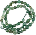 HAAMIIQII Natural Green Agate Pebble Stone 5-8mm Small Irregular Freeform by HAAMIIQII