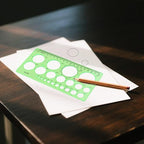 4 Pcs Drawing Template Drafting Stencil Ruler Circle and Oval Templates Plastic - Image 3