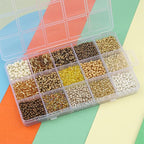 15 Color Glass Seed Tube Bugle Beads Bracelet Jewelry Making Kit, small - Image 3
