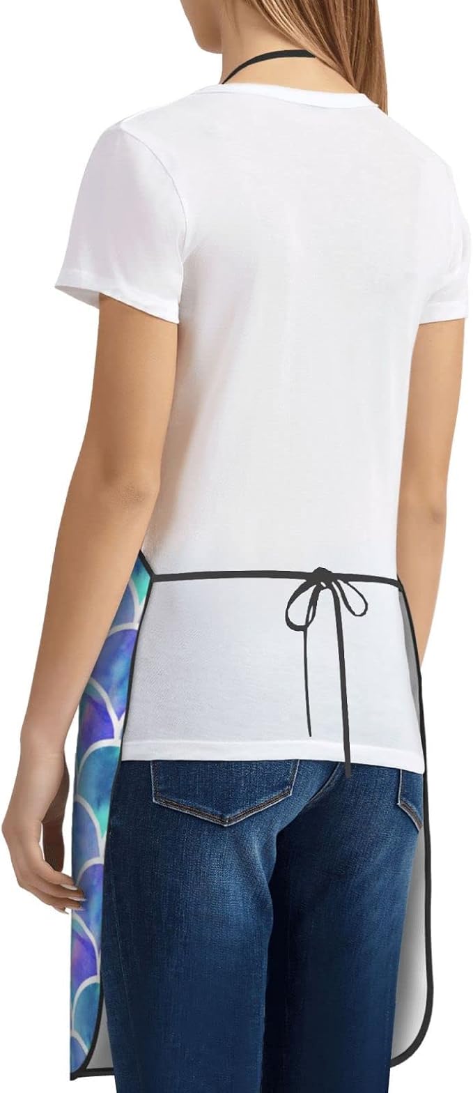 Apron Cooking Chef Work Shop Women Men Baking Decorations Painting Bbq Grilling - Image 5