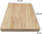 4PCS Rectangle Wood Boards Unfinished Wood Blocks - Image 3