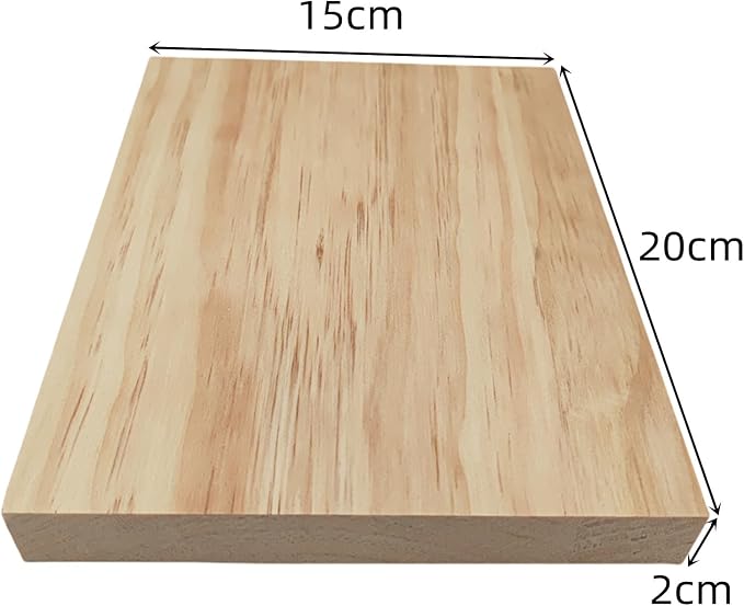 4PCS Rectangle Wood Boards Unfinished Wood Blocks - Image 3