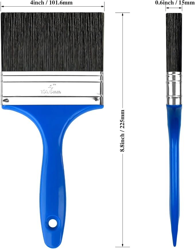 King Origin 4 Inch Paint Brush, Wide Paint Brush | Flat Paint Brush - Image 2